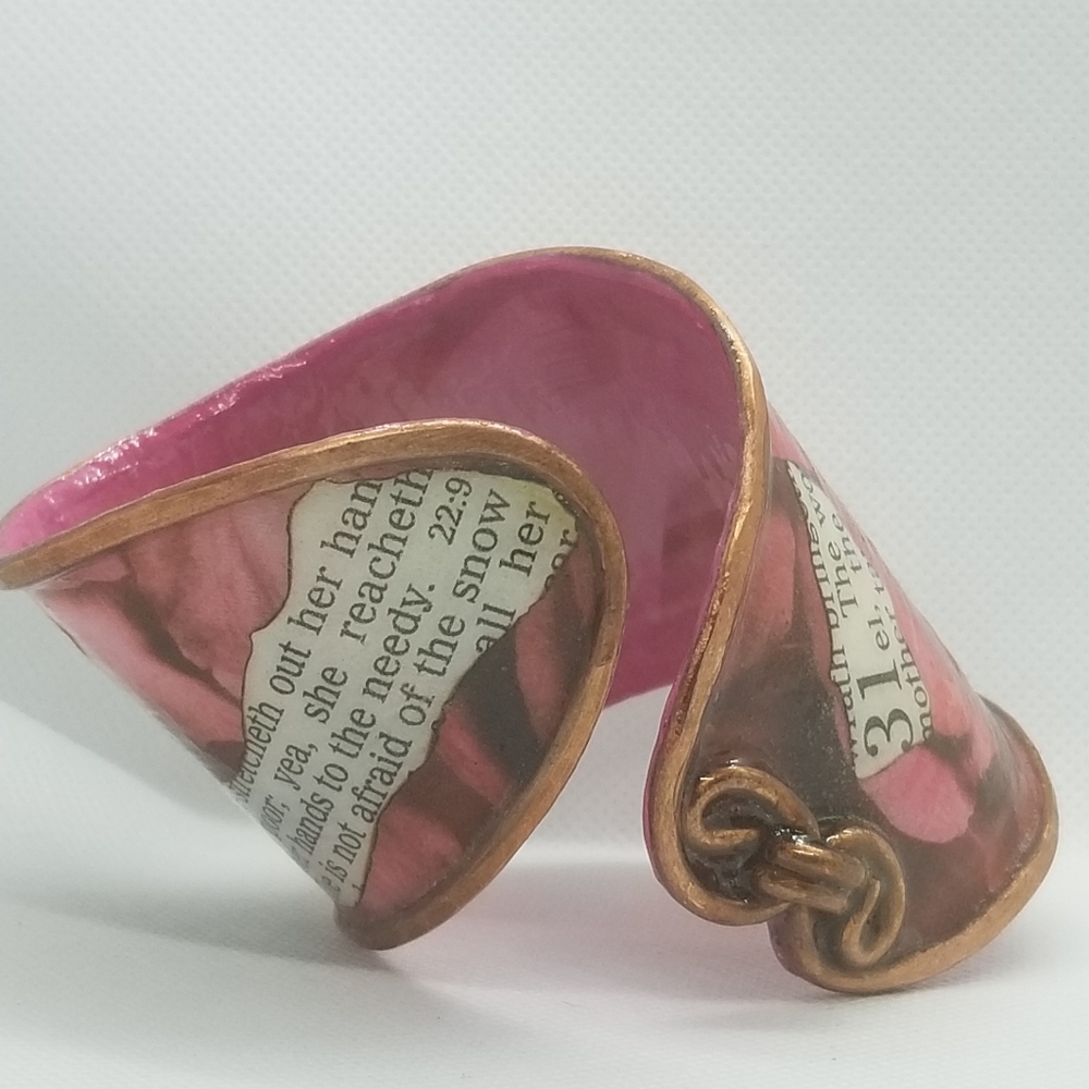 Proverbs 31 Virtuous Women Rose Cuff - Picture 9 of 9